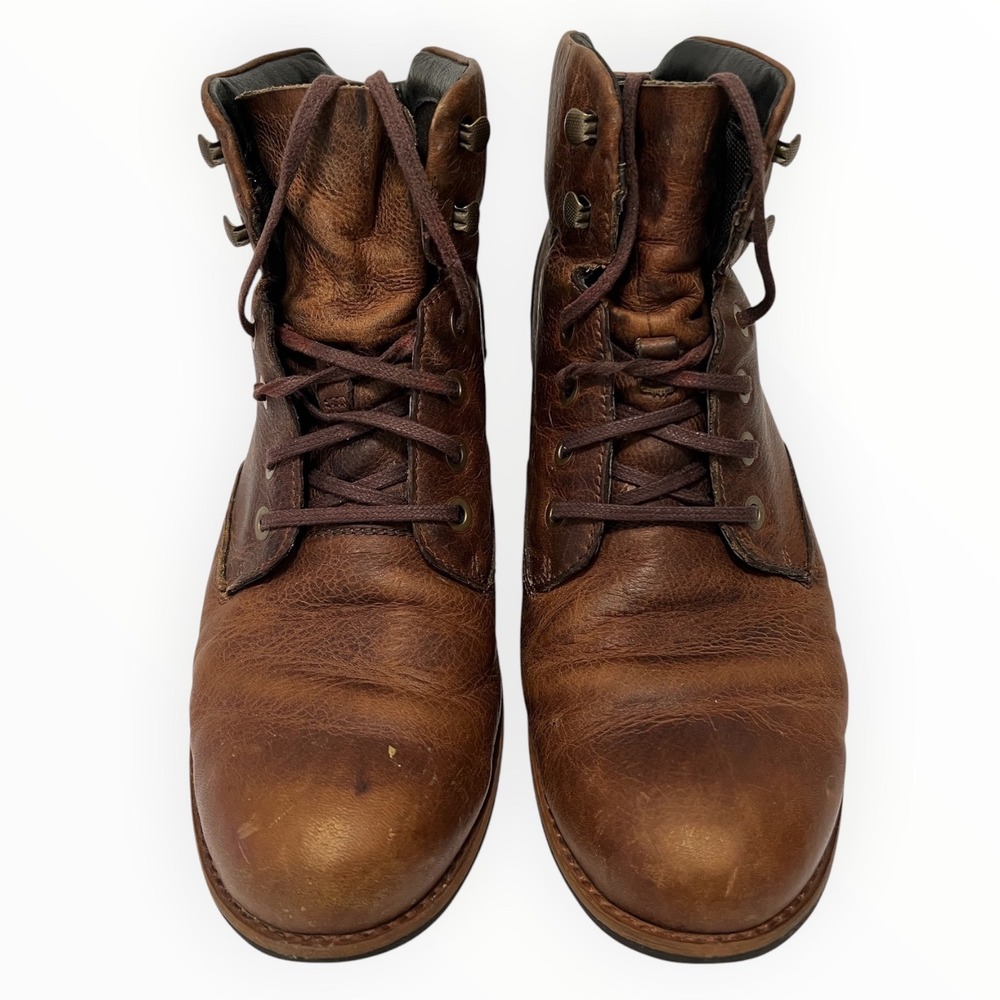 Merrell Oak Brown Leather Lace Up Ankle Boots Womens 9.5 J42460 M-Select Grip - Picture 2 of 10